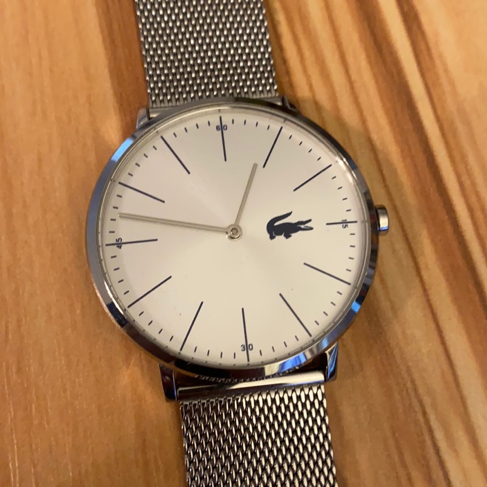Lacoste silver mesh Watch